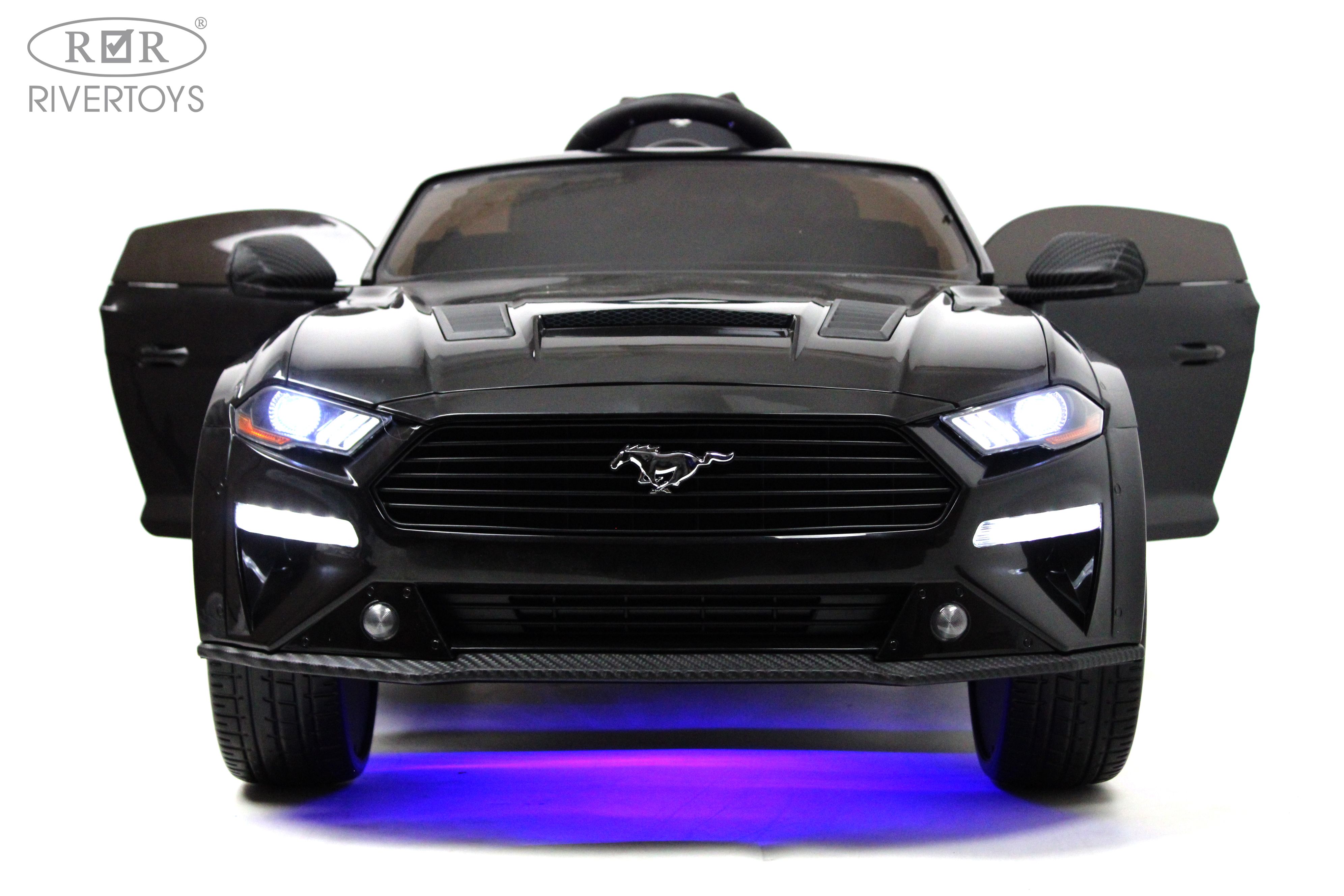 Электромобиль RIVERTOYS A222MP-BLACK С пультом ДУ - фото 24