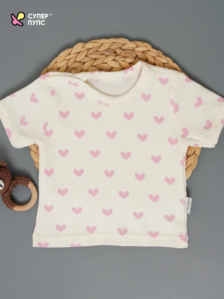 Футболка 4 шт Супер Пупс нбр/4пр/футб/КН/2026/девочка - фото 13