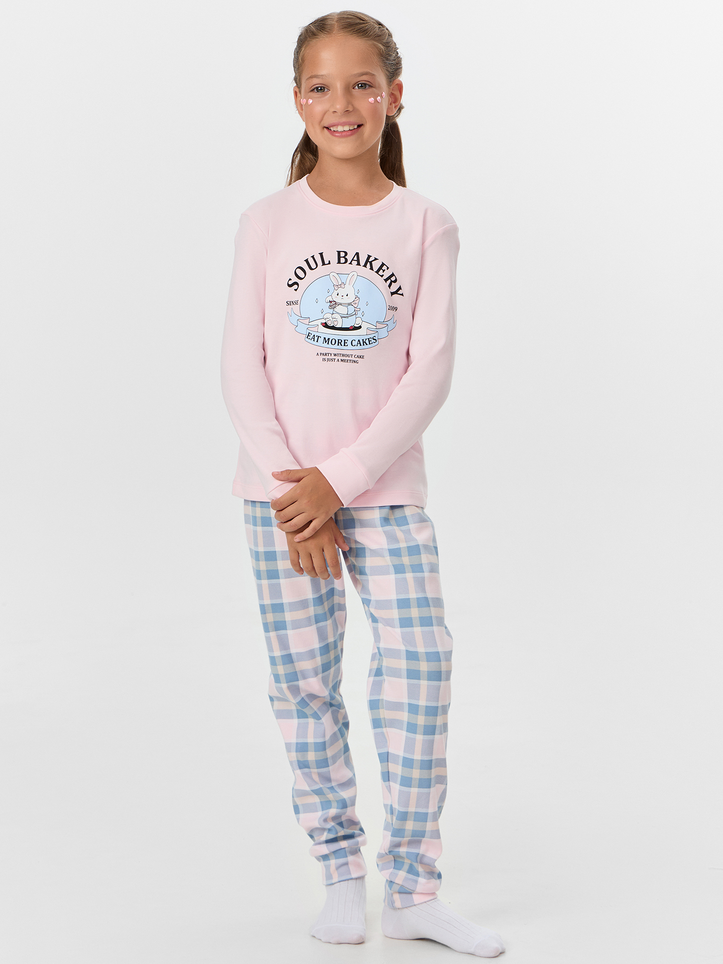 Комплект Mark Formelle (Марк Формэль) 567743/розовый +клетка голубой/розовый - фото 1