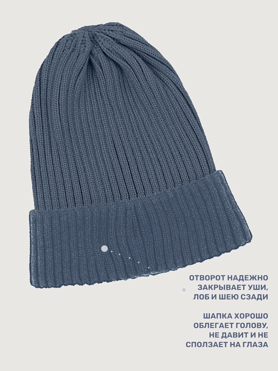 Шапка NIKASTYLE 11з16125 джинс - фото 5