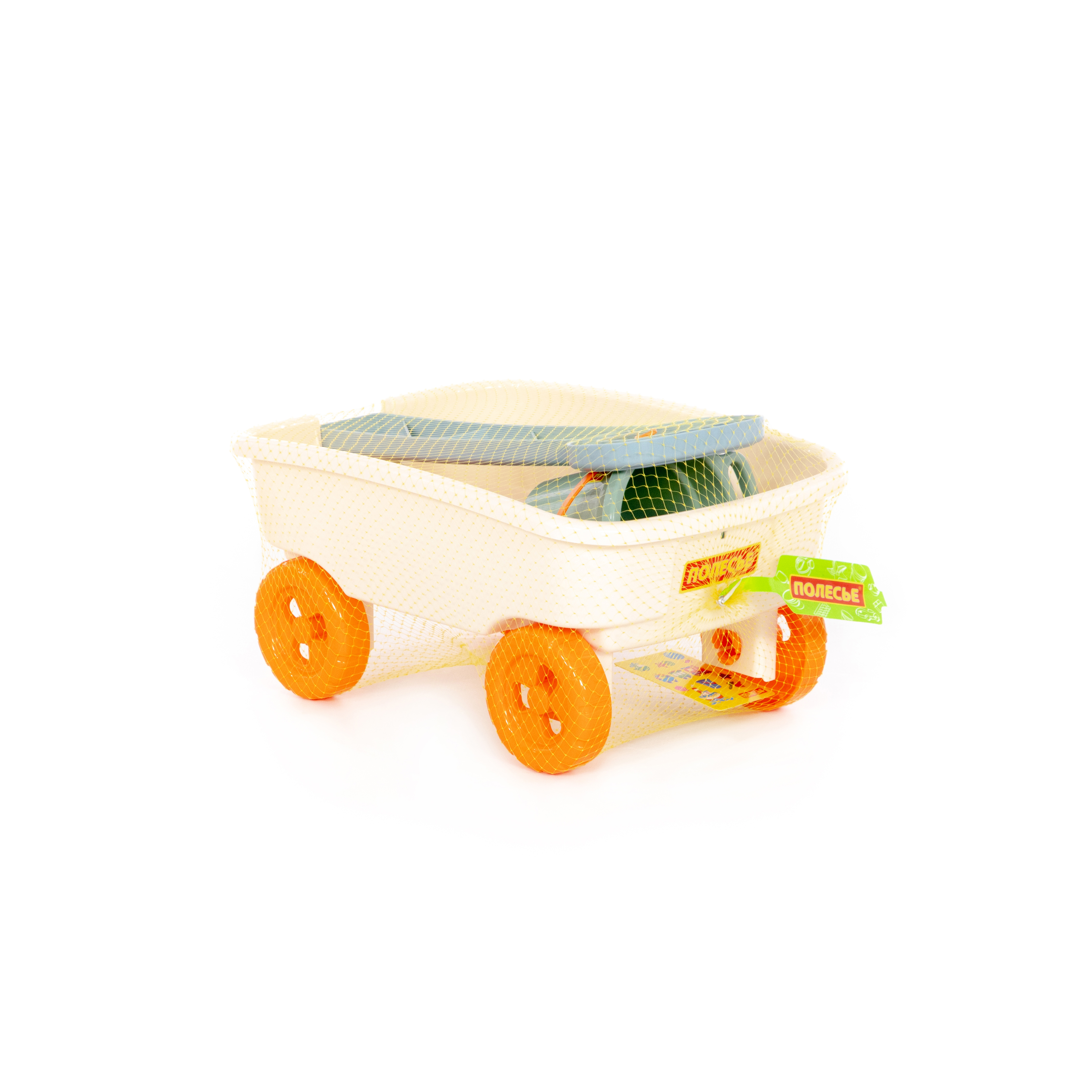 Песочный набор Полесье с тележкой 1 предм. - фото 6