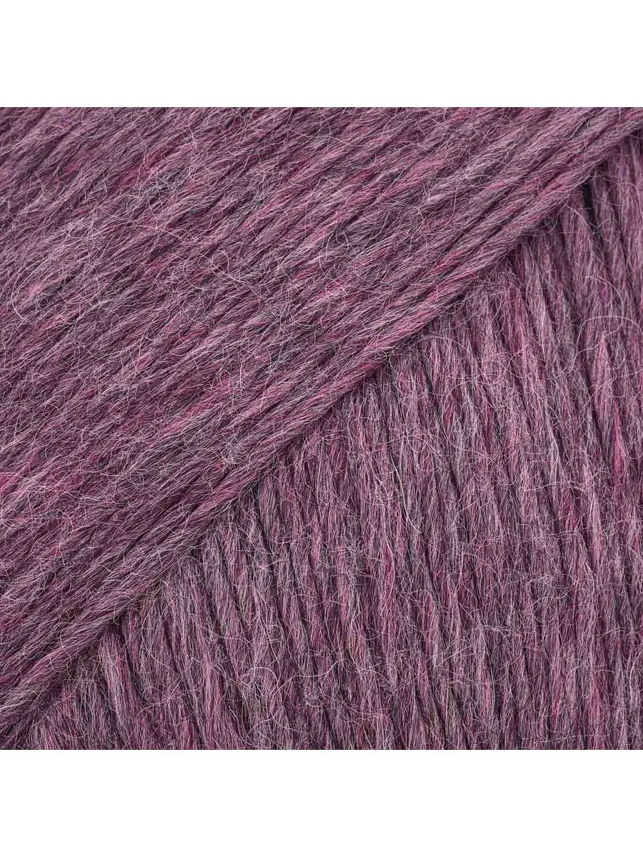 Пряжа ВЯЗЬ Альпа мягкая теплая с редким длинным ворсом 100 гр 320 м 3 мотка 07 фиолетовый - фото 7