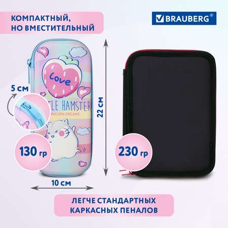 Пенал косметичка Brauberg Humster