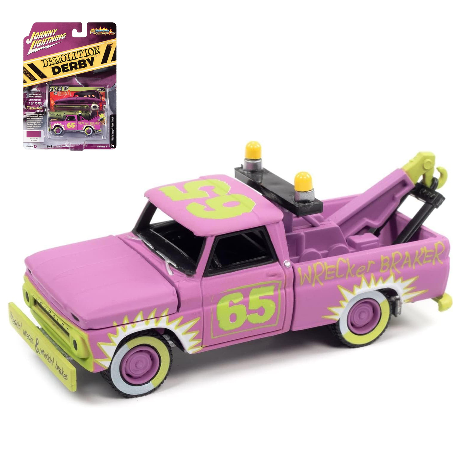 Автомобиль Johnny Lightning 1:64 розовый JLSF022B-R4-N3 - фото 1