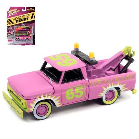 Автомобиль Johnny Lightning 1:64 розовый
