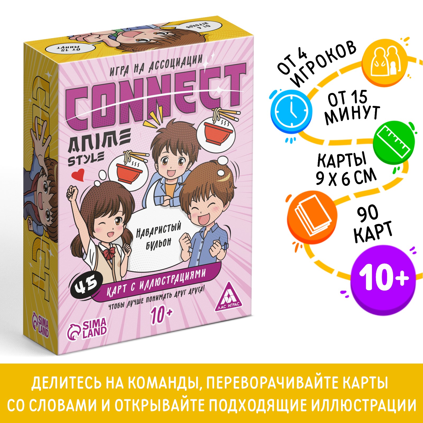 Настольная игра Лас Играс Connect Anime style - фото 2