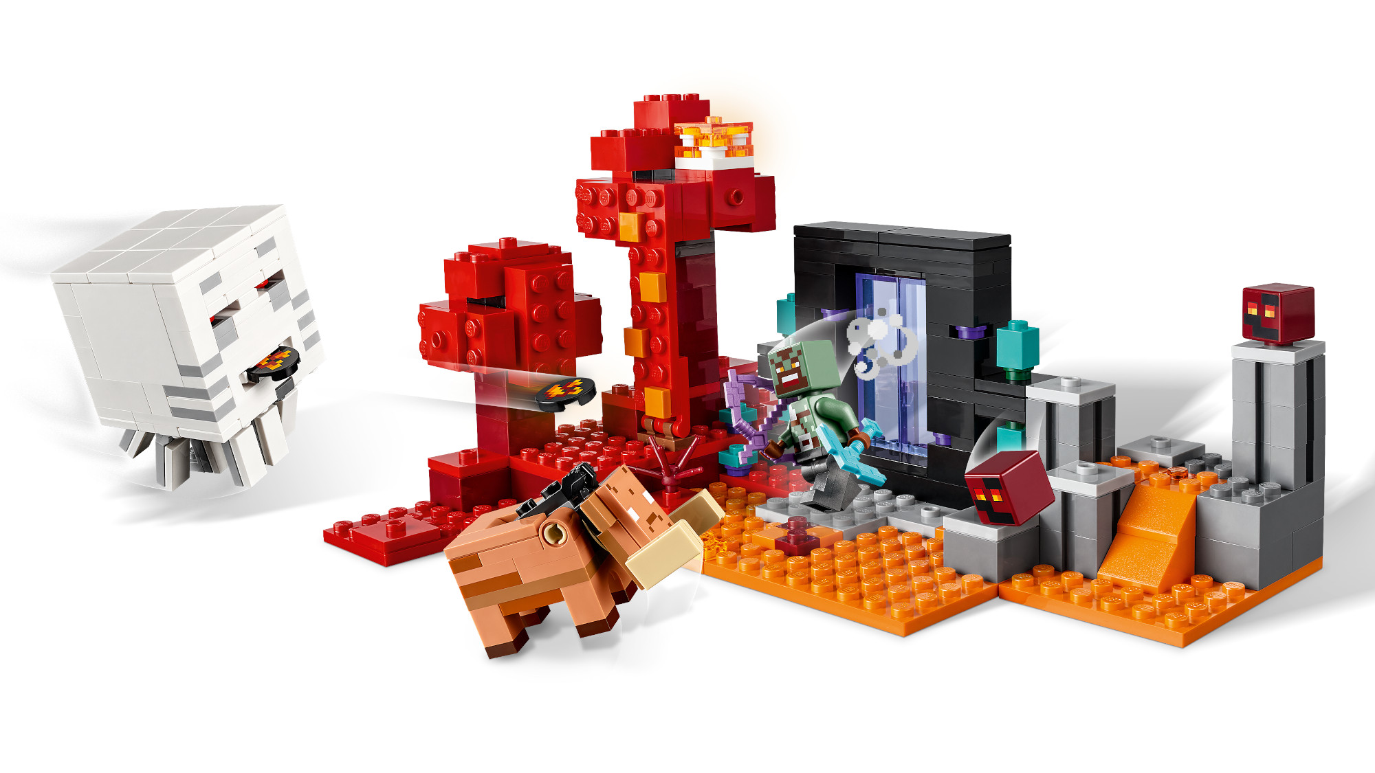 Конструктор LEGO Minecraft Засада на нижнем портале 352 дет. - фото 5