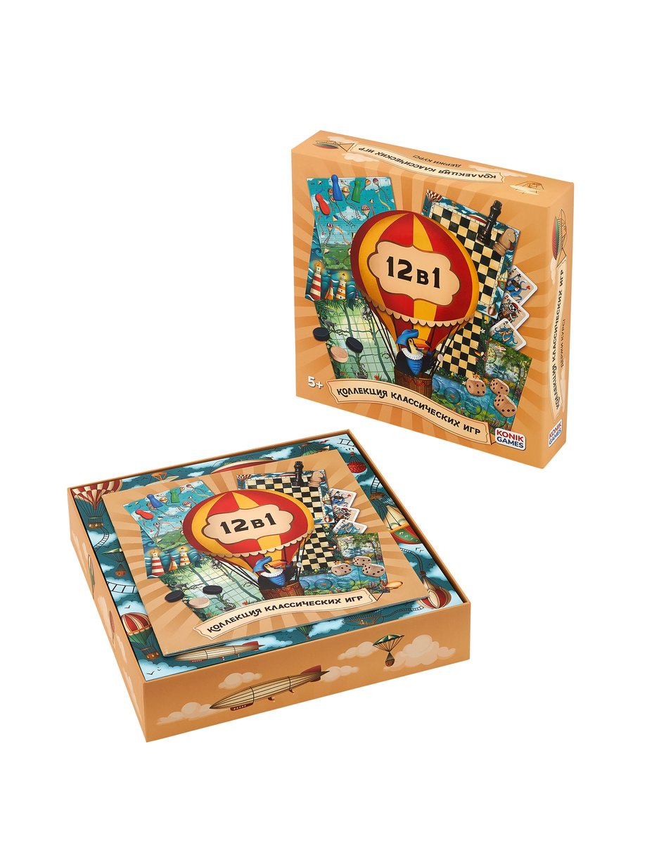 Настольная игра Konik Games мультинабор 12 в 1 - фото 2