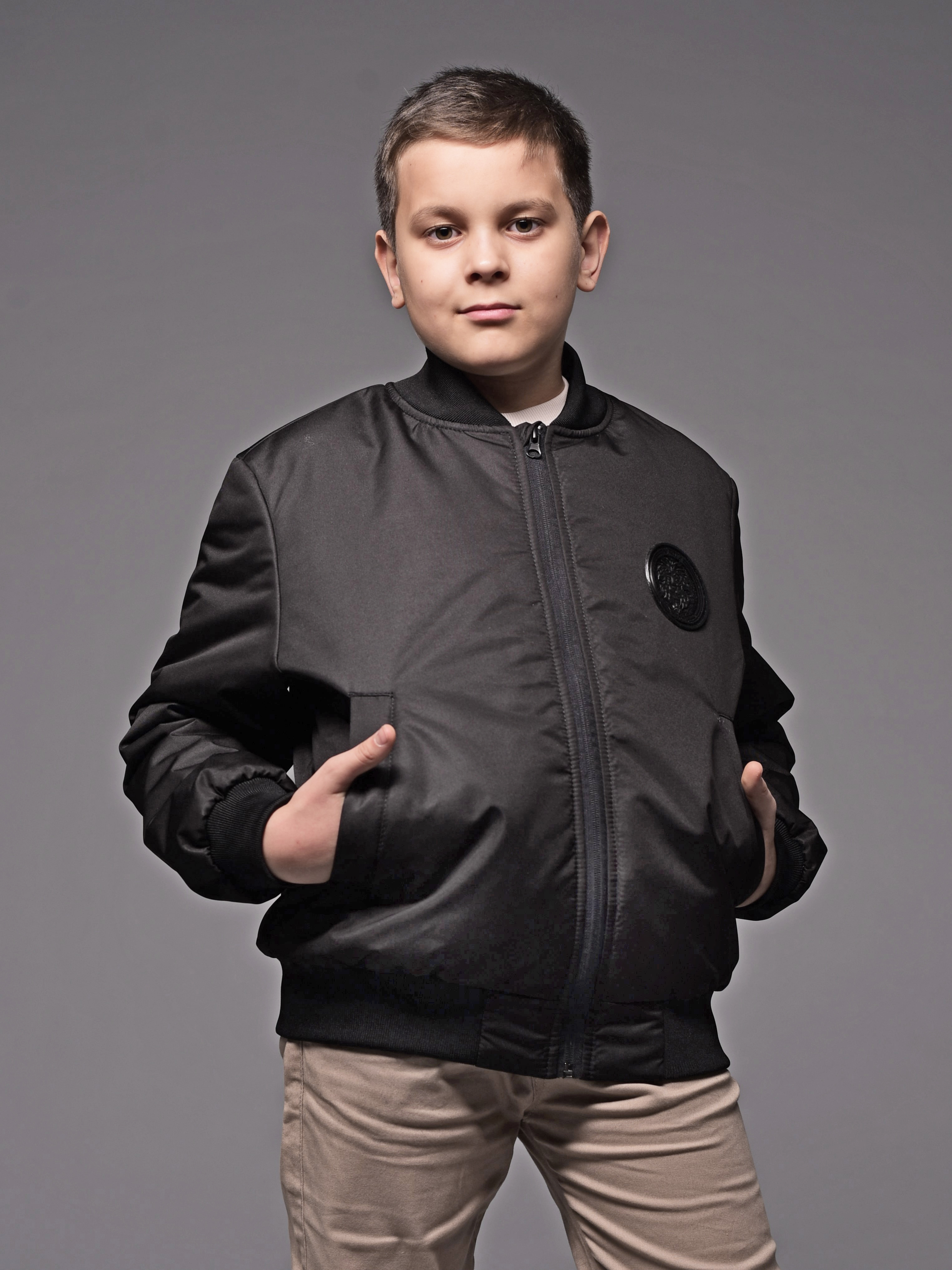 Бомбер Аврора 1039-М/черный - фото 3