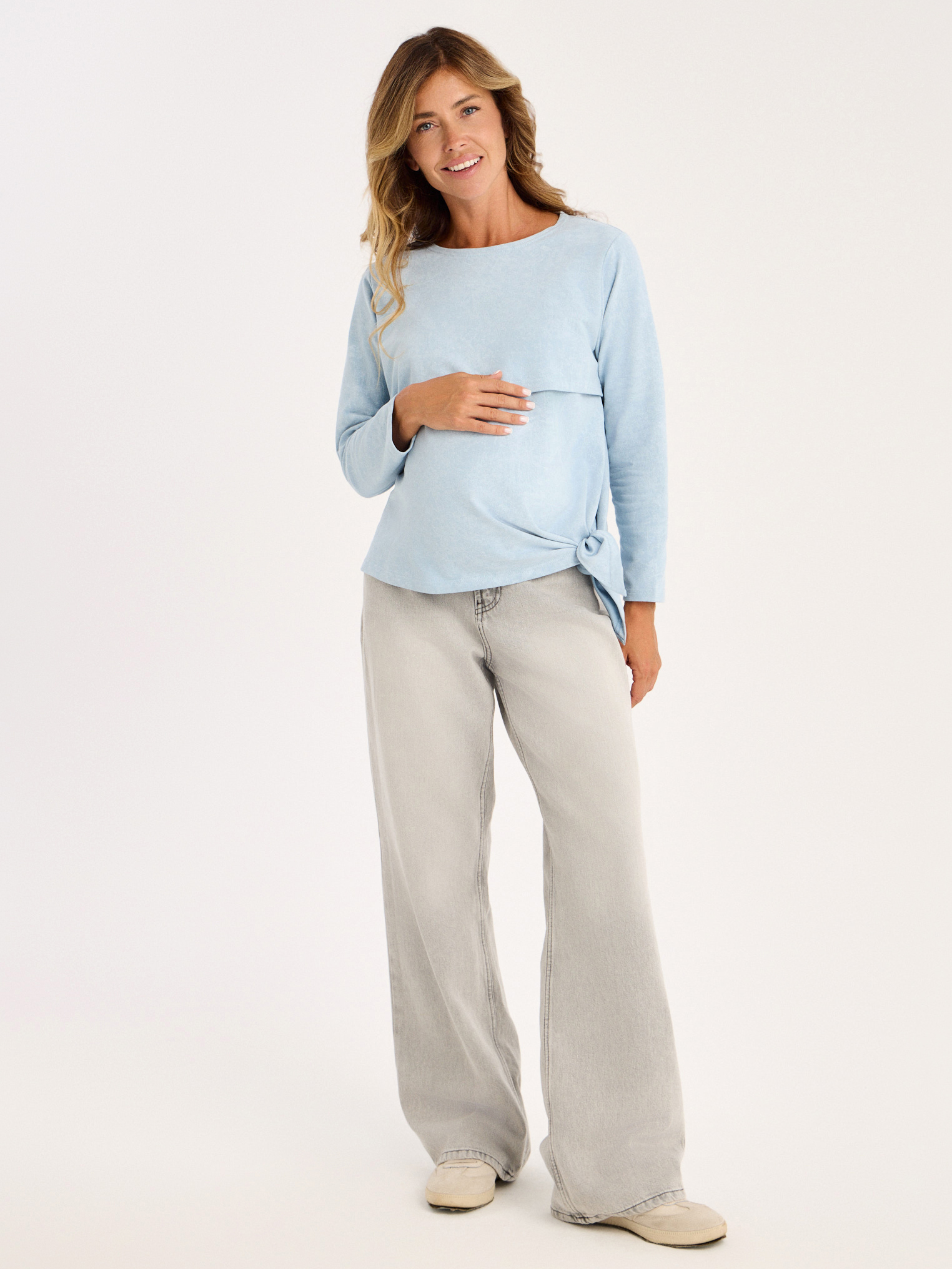 Лонгслив для кормящих варенка Proud Mom ЛОГР-0500-вар_голубой - фото 9