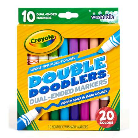 Фломастеры Crayola двусторонний 10 цв.