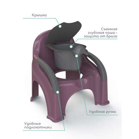 Горшок Amarobaby Baby chair фиолетовый