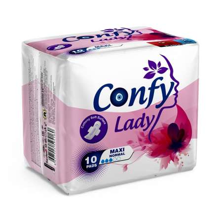 Прокладки гигиенические CONFY Lady Maxi normal 10 шт