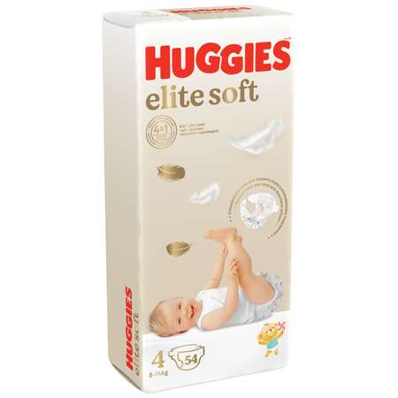 Подгузники Huggies Elite Soft 4 (8-14 кг) 54 шт.