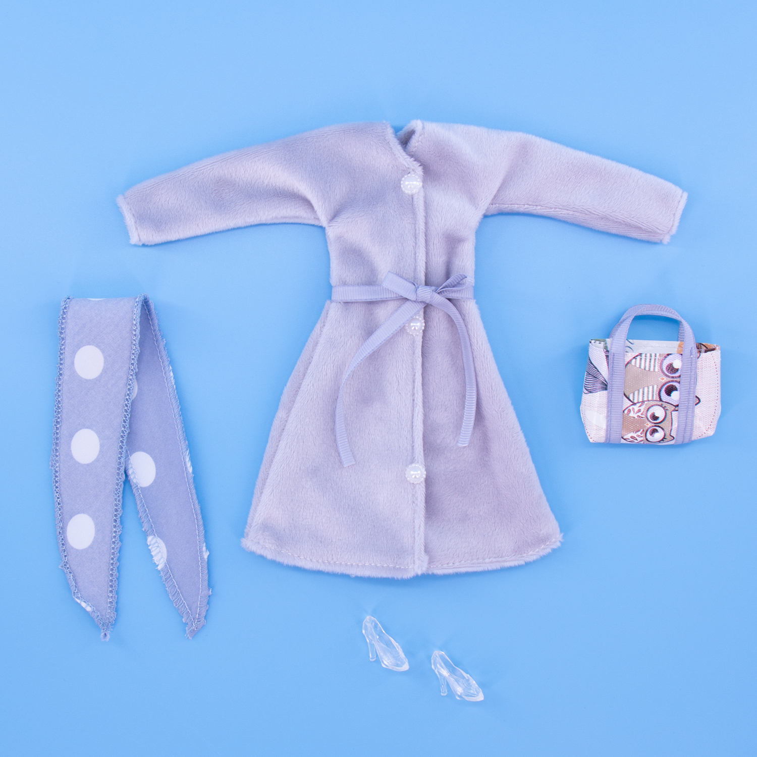 Одежда для кукол Модница 1906серый - фото 11