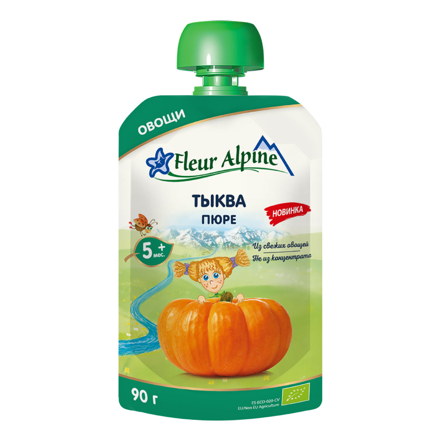 Пюре Fleur Alpine Тыква с 5 мес 90 г - фото 1