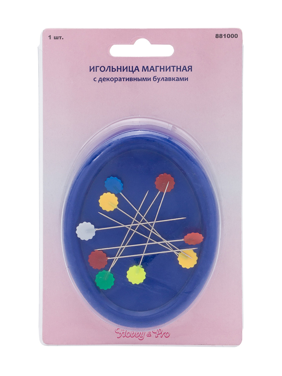 Игольница магнитная Hobby and Pro с декоративными булавками - фото 9