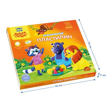 Пластилин Мульти Пульти 12 цв.