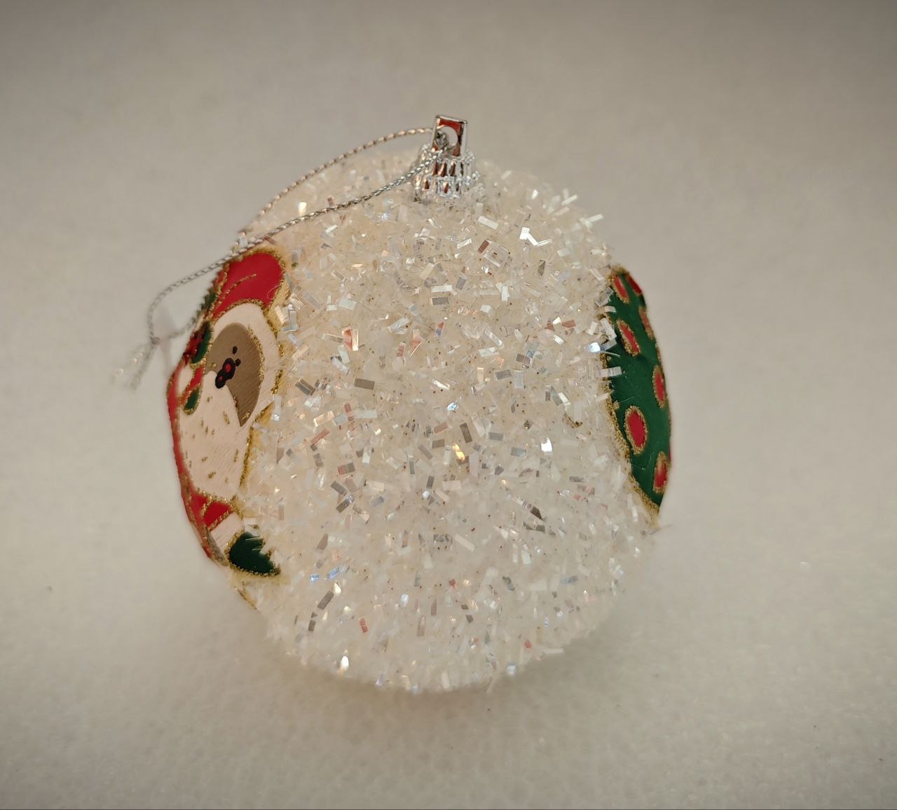 Украшение ёлочное Магия праздника Шар с дед морозом - фото 3