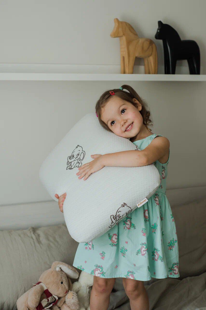 Анатомическая подушка Asvetida Kids детская 40х60 c эффектом памяти Memory Foam - фото 11