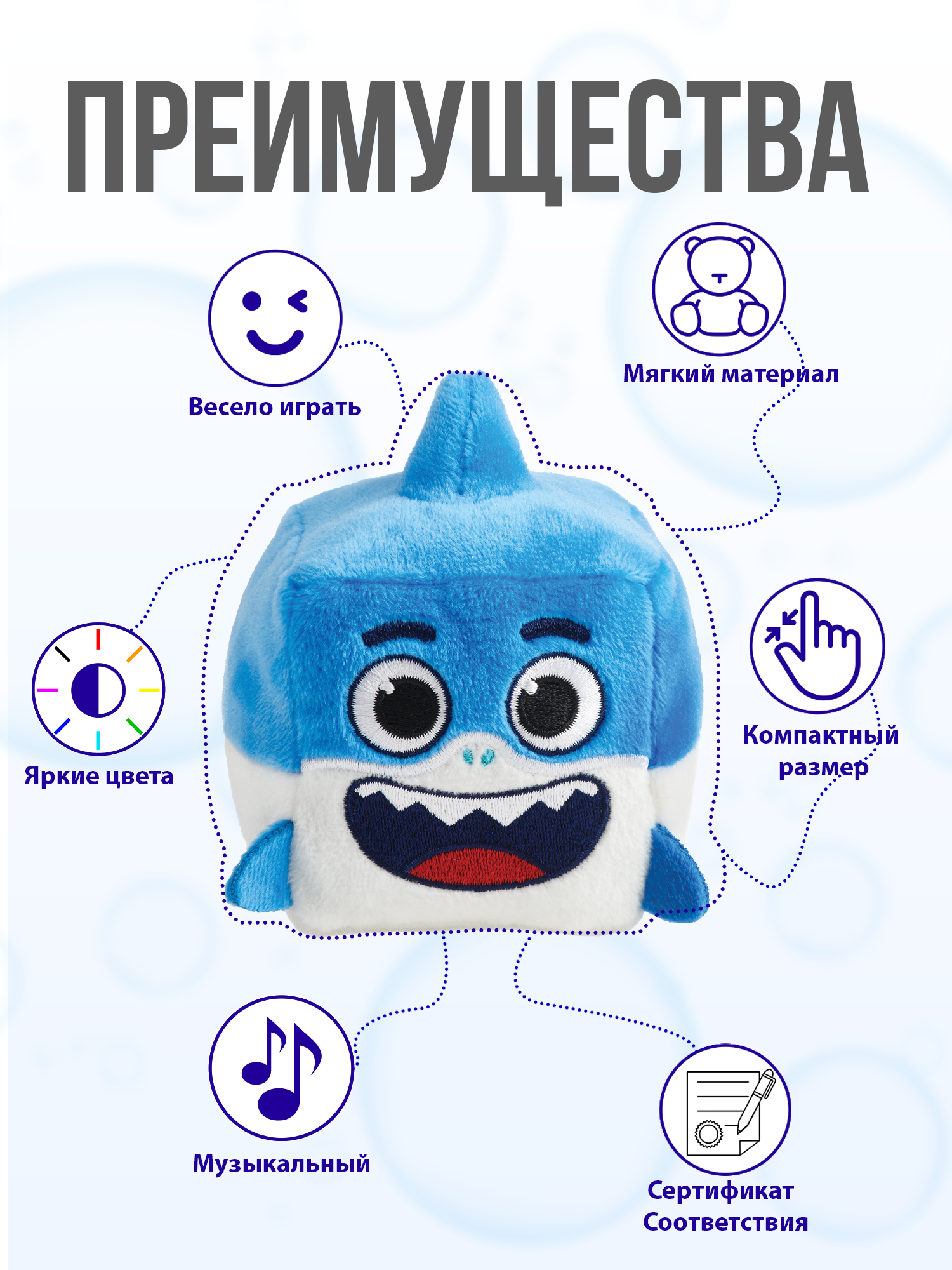 Мягкая игрушка WowWee акула Папа Baby Shark - фото 5