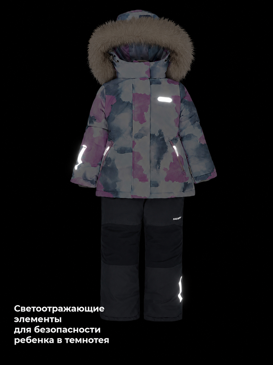 Костюм NIKASTYLE 7з2026 лаванда/серый - фото 12