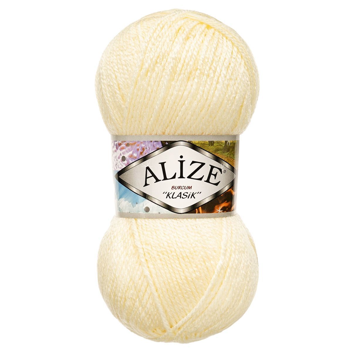 Пряжа Alize демисезонная универсальная акрил Burcum Klasik 100 гр 210 м 5 мотков 1 кремовый - фото 4