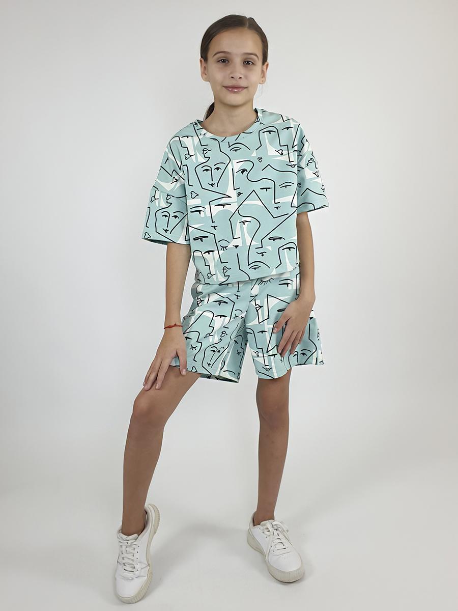 Футболка и шорты Luneva 02-132-1. - фото 1