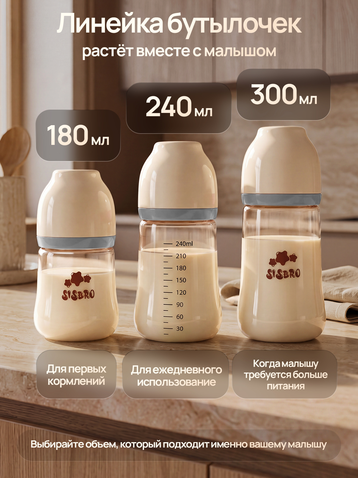 Бутылочка SISBRO 180 мл - фото 8