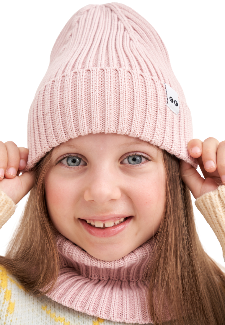 Шапка и снуд wookee Шапка_СнудРозовый - фото 4