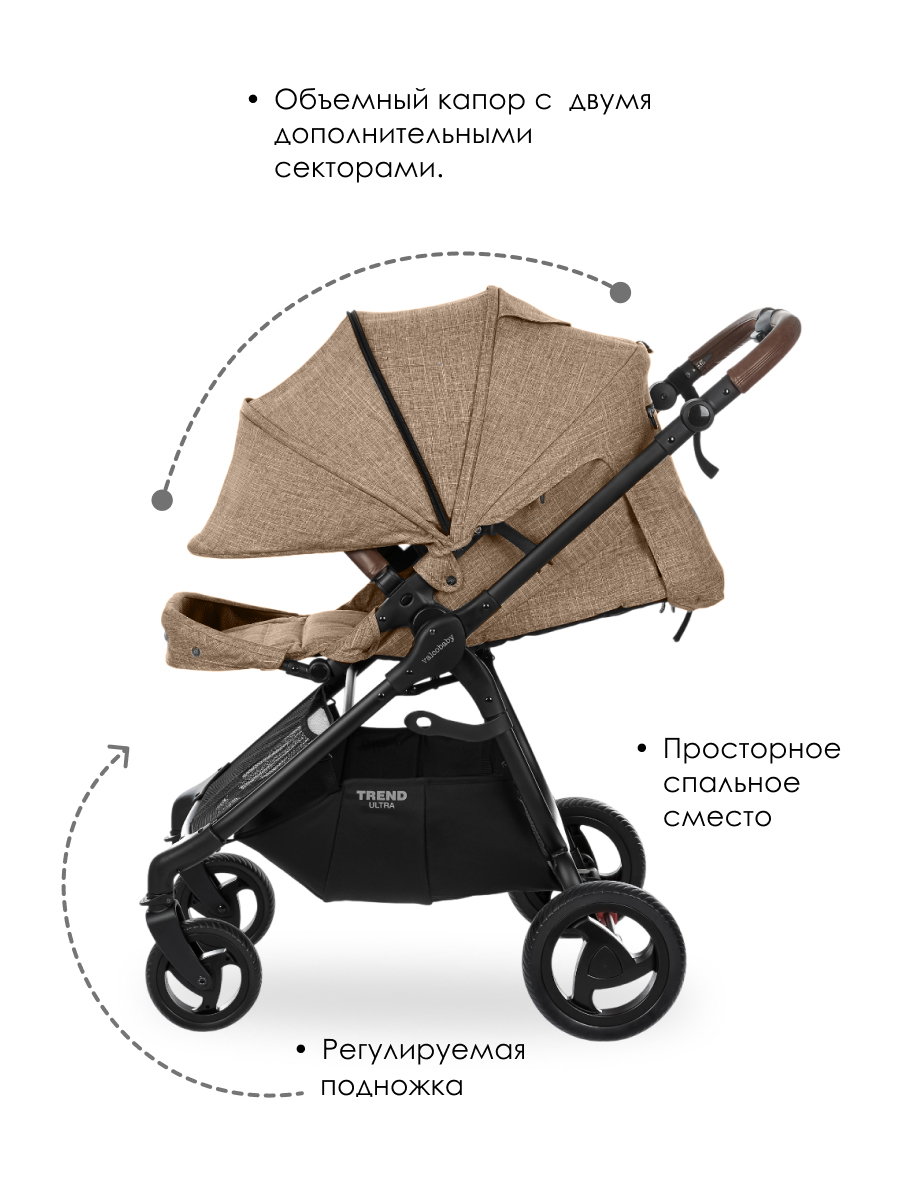 Коляска 2в1 Valco baby Snap Trend Multi / Cappuccino коричневый - фото 5