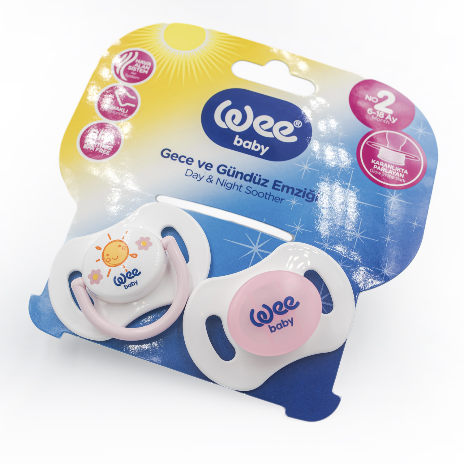 Пустышка WeeBaby ортодонтическая от 6 мес. 2 шт. - фото 4