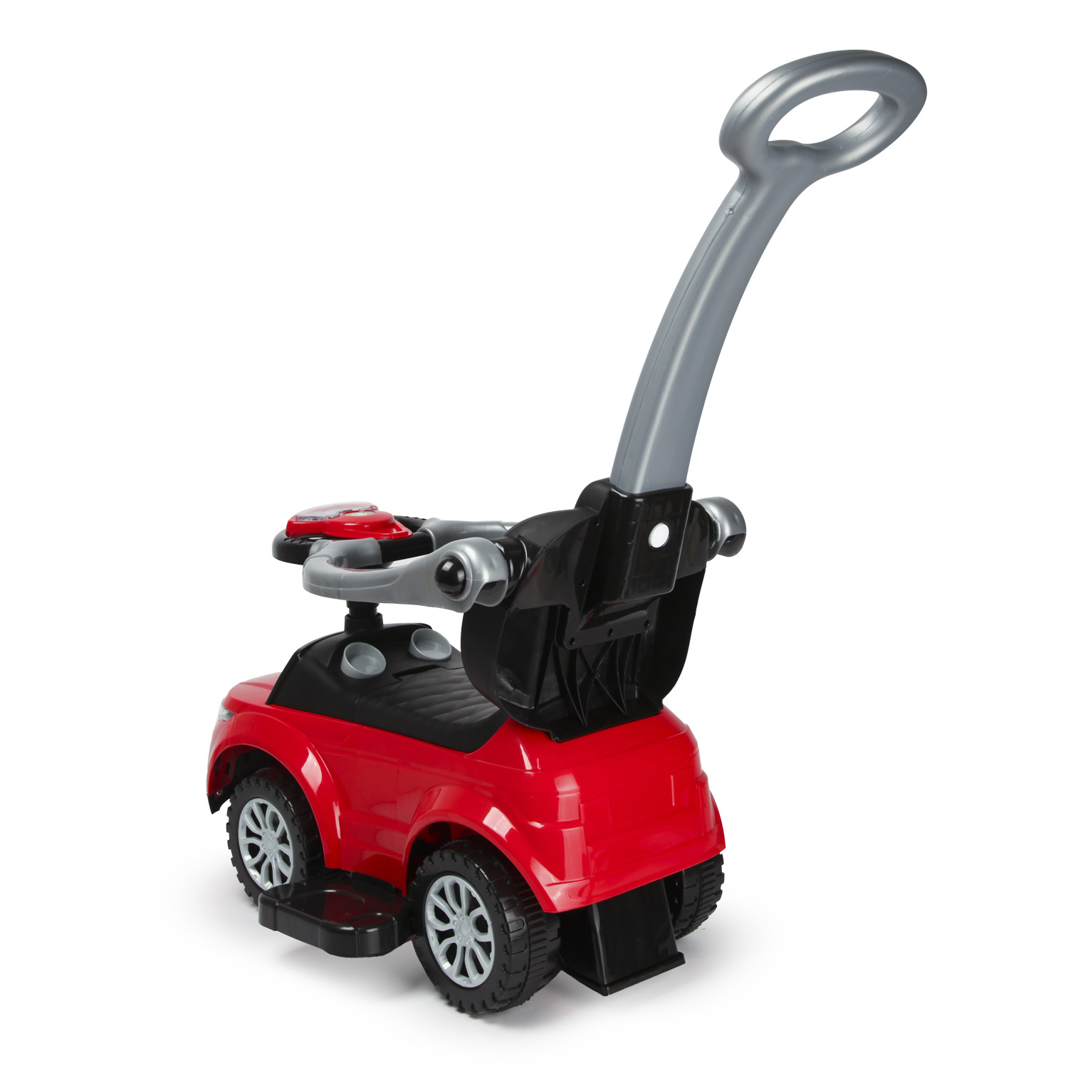 Каталка BabyGo с ручкой Красная 614W - фото 17