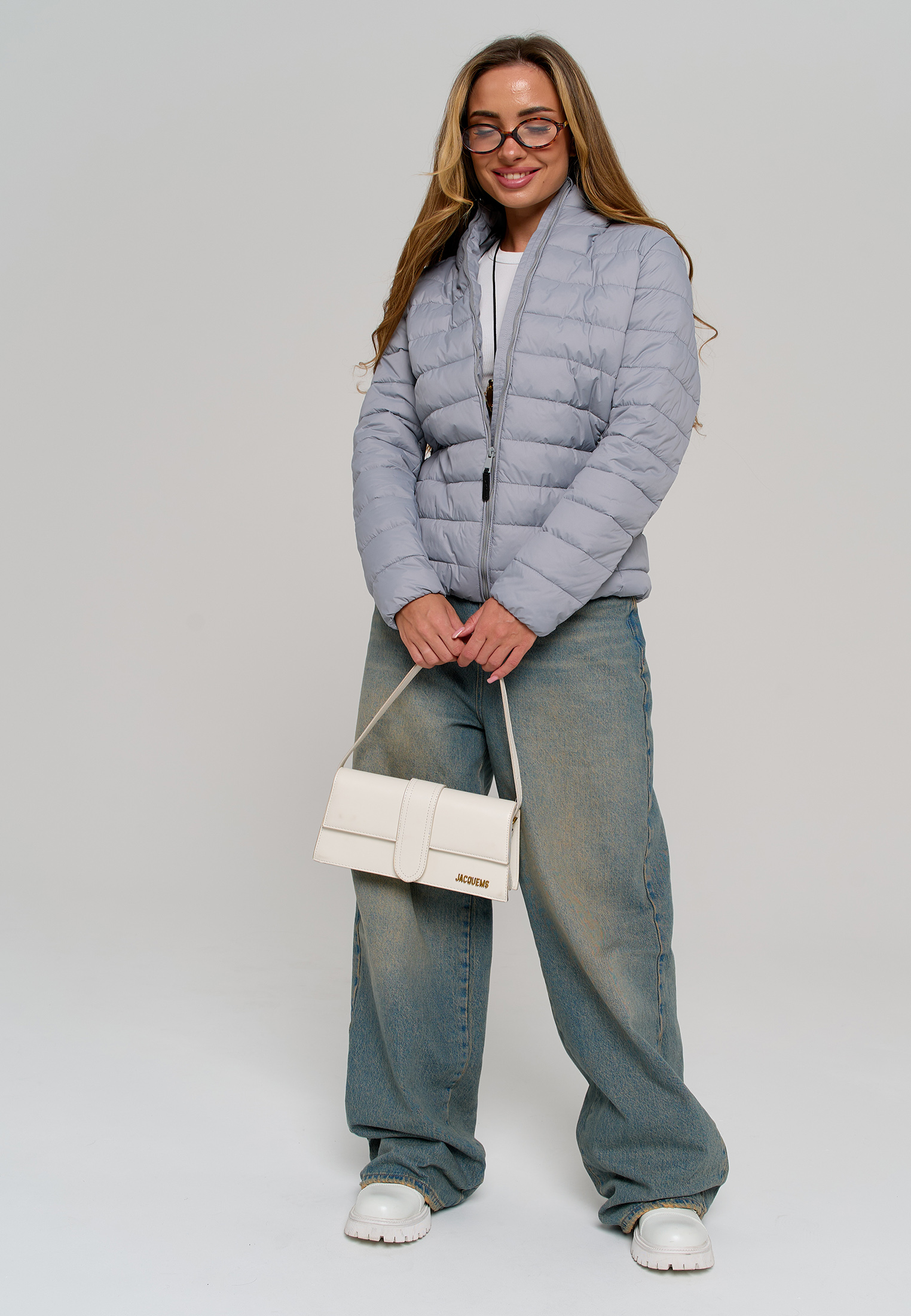 Куртка Stylish AMADEO AJ-8507-светло-серый - фото 11