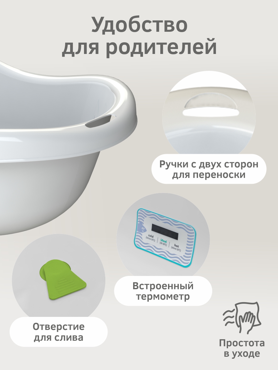 Ванночка KidPlast Bliss белый - фото 2