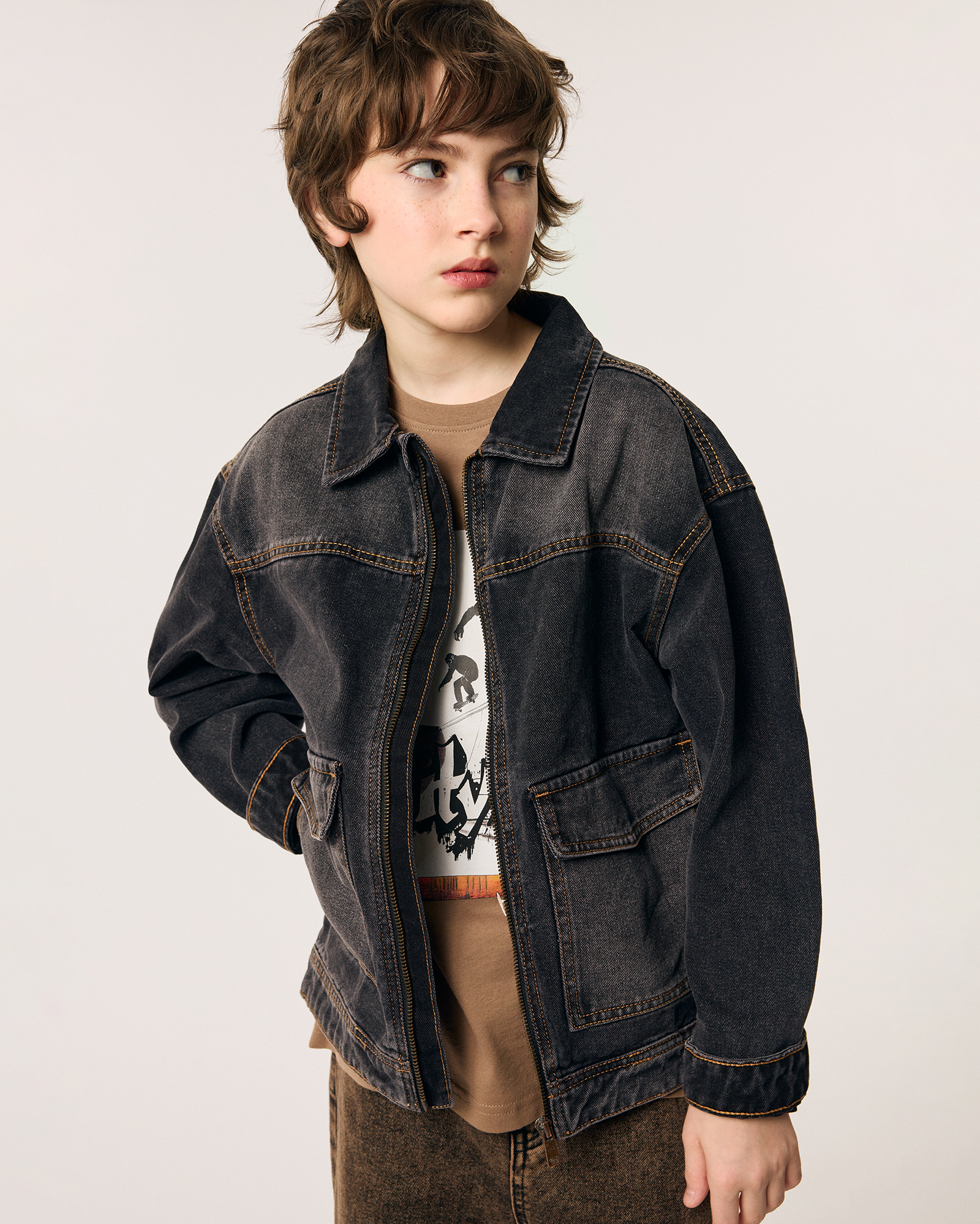 Джинсовая куртка Futurino Fashion S26FF-1BD27tb-99 - фото 1