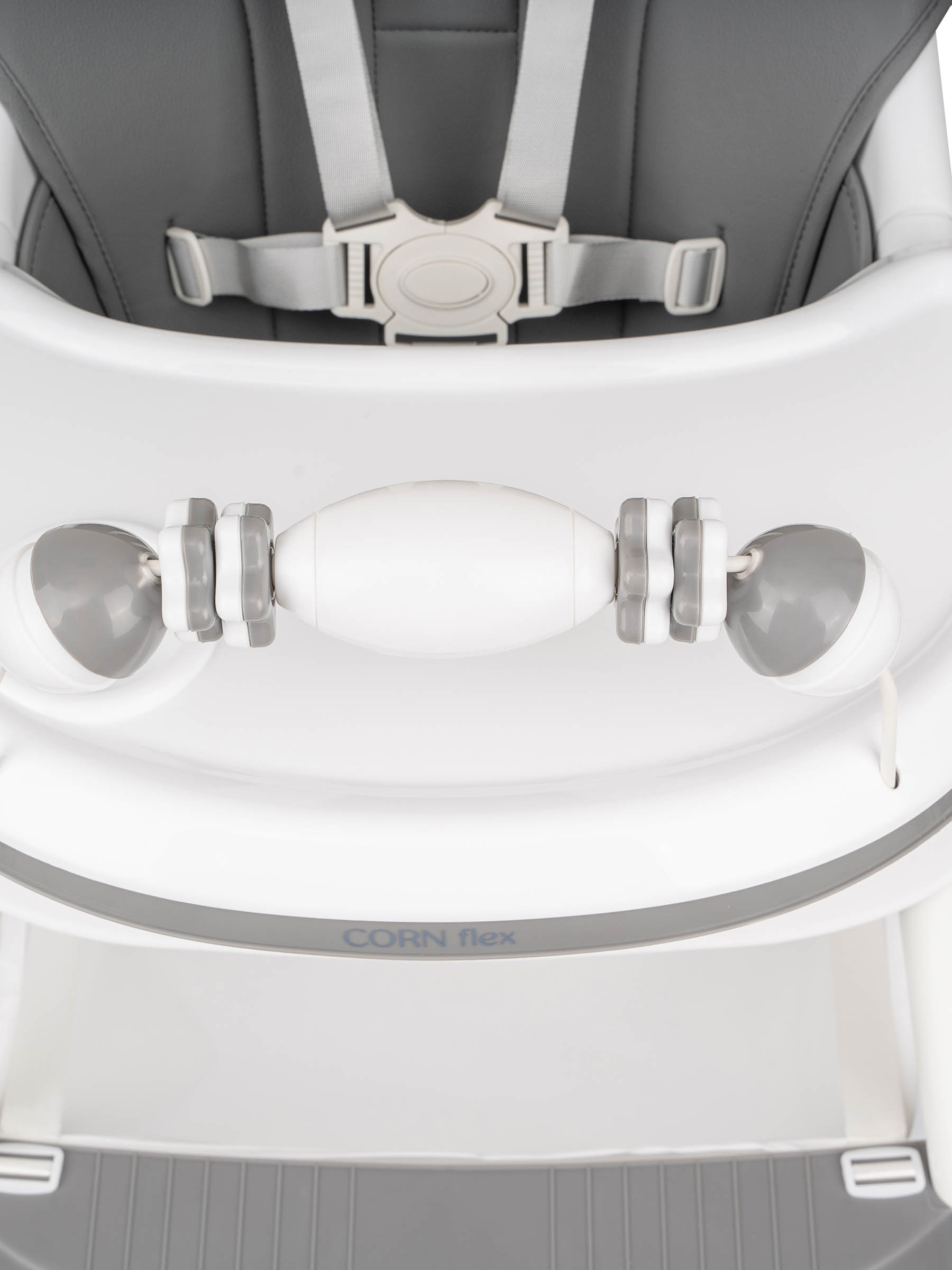 Стульчик для кормления Indigo Corn Flex темно-серый - фото 9