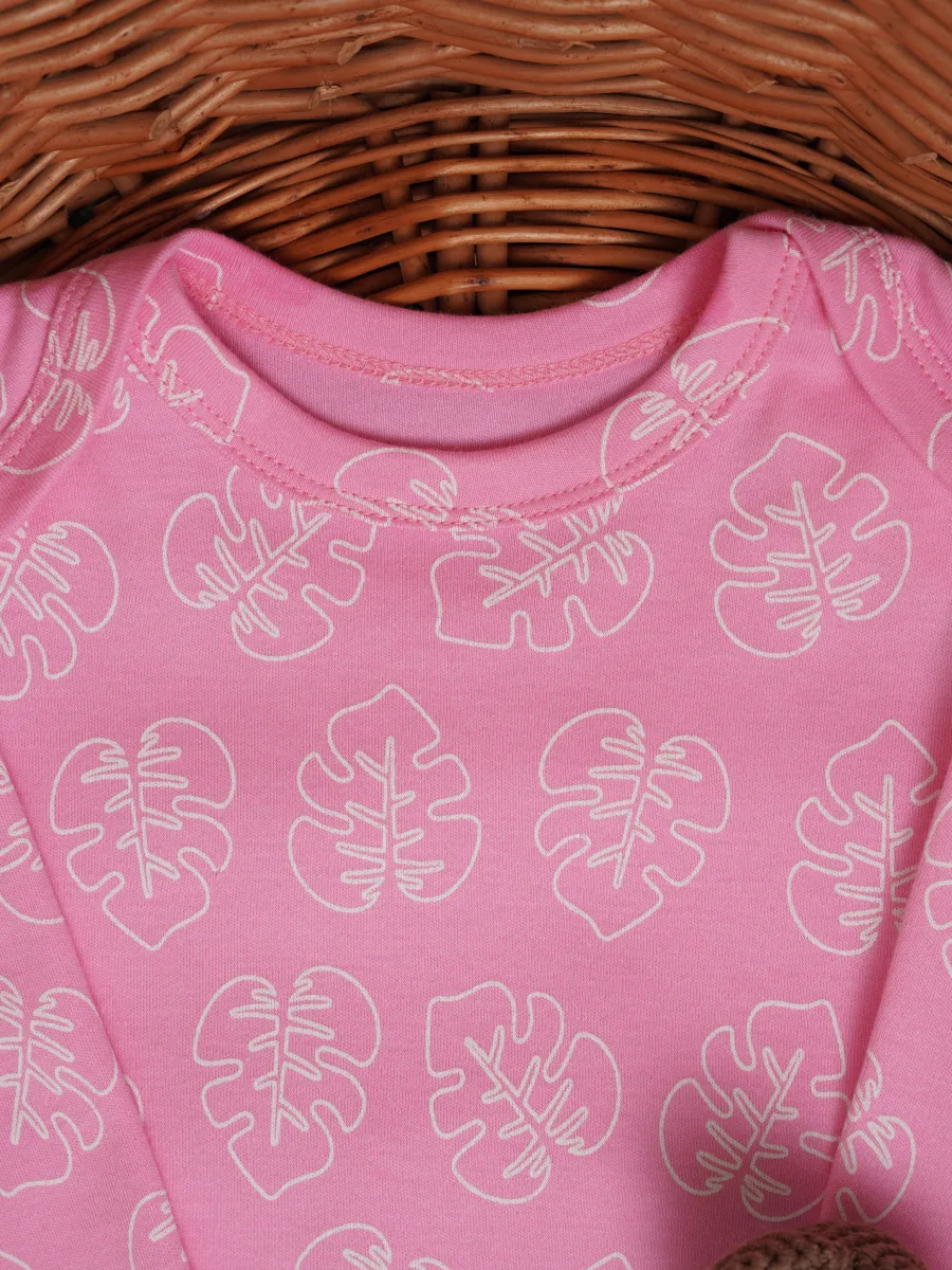 Боди 3 шт Супер Пупс нбр/3пр/боди/SK20розовыйлисточкиветочки - фото 10