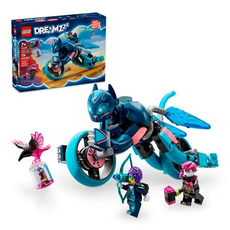 Конструктор LEGO DREAMZzz Кот-мотоцикл Зои блочный