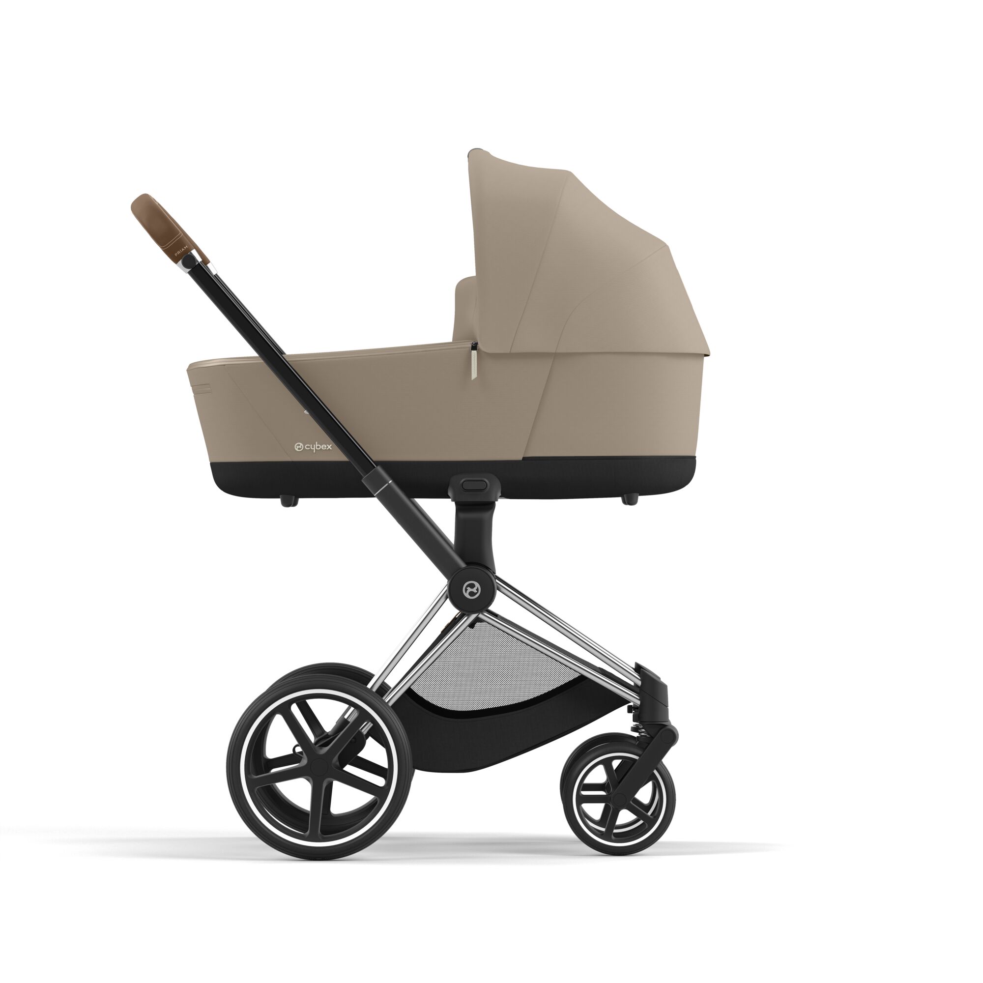 Коляска 2в1 Cybex Priam IV Chrome Brown бежевый - фото 4