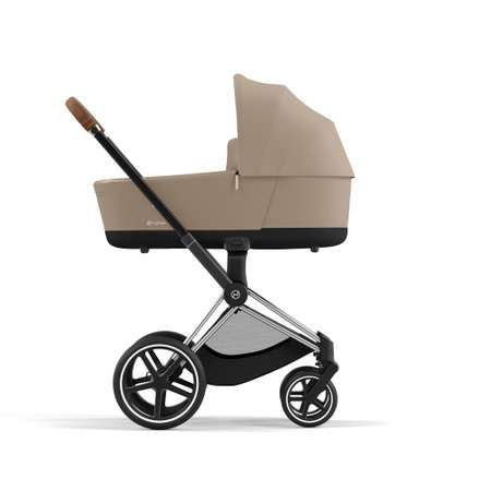 Коляска 2в1 Cybex Priam IV Chrome Brown бежевый