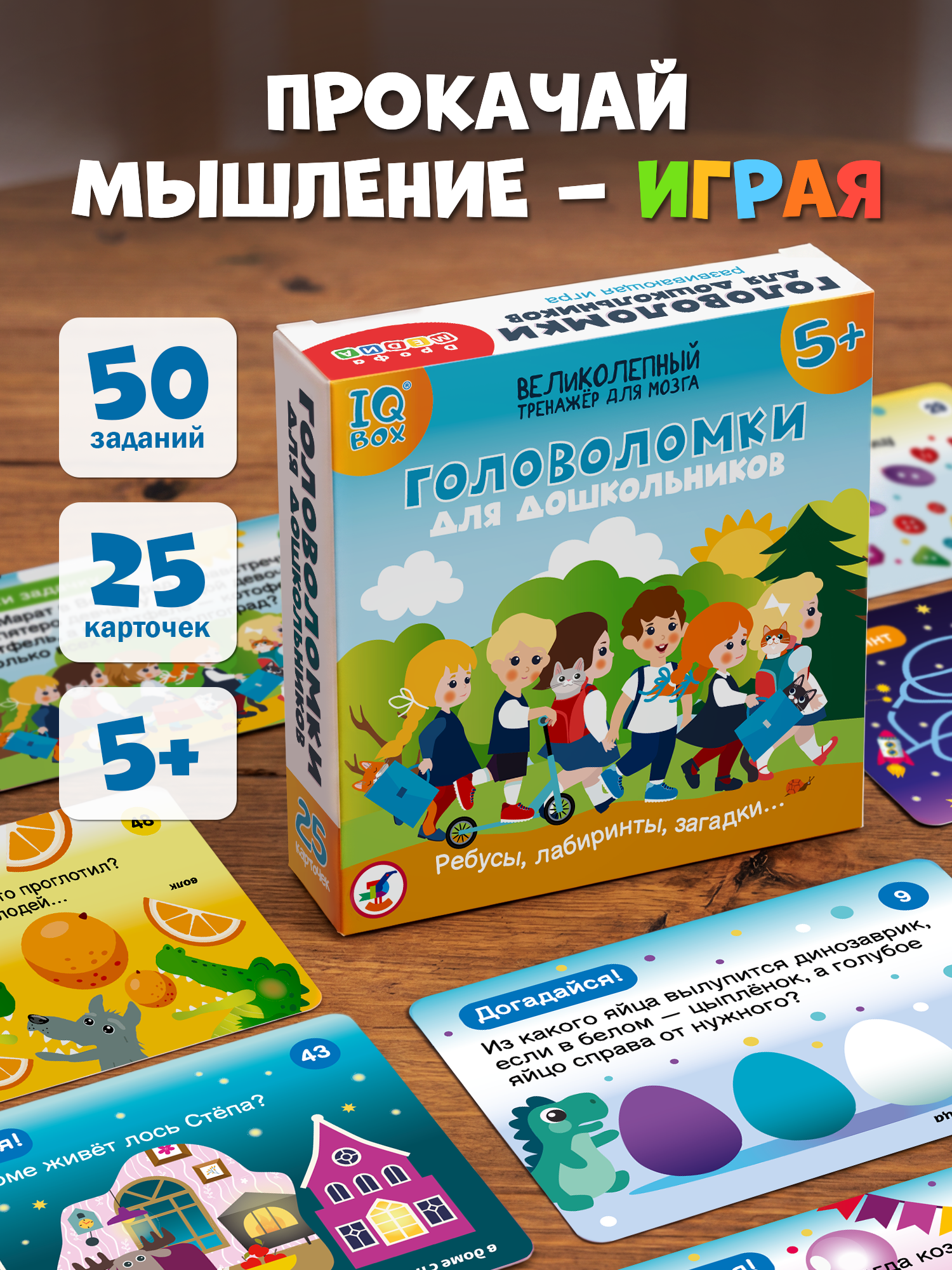Настольная игра Дрофа-Медиа оловоломки для дошкольников - фото 1