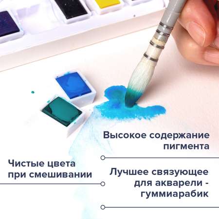 Краски акварель Brauberg 12 цв.