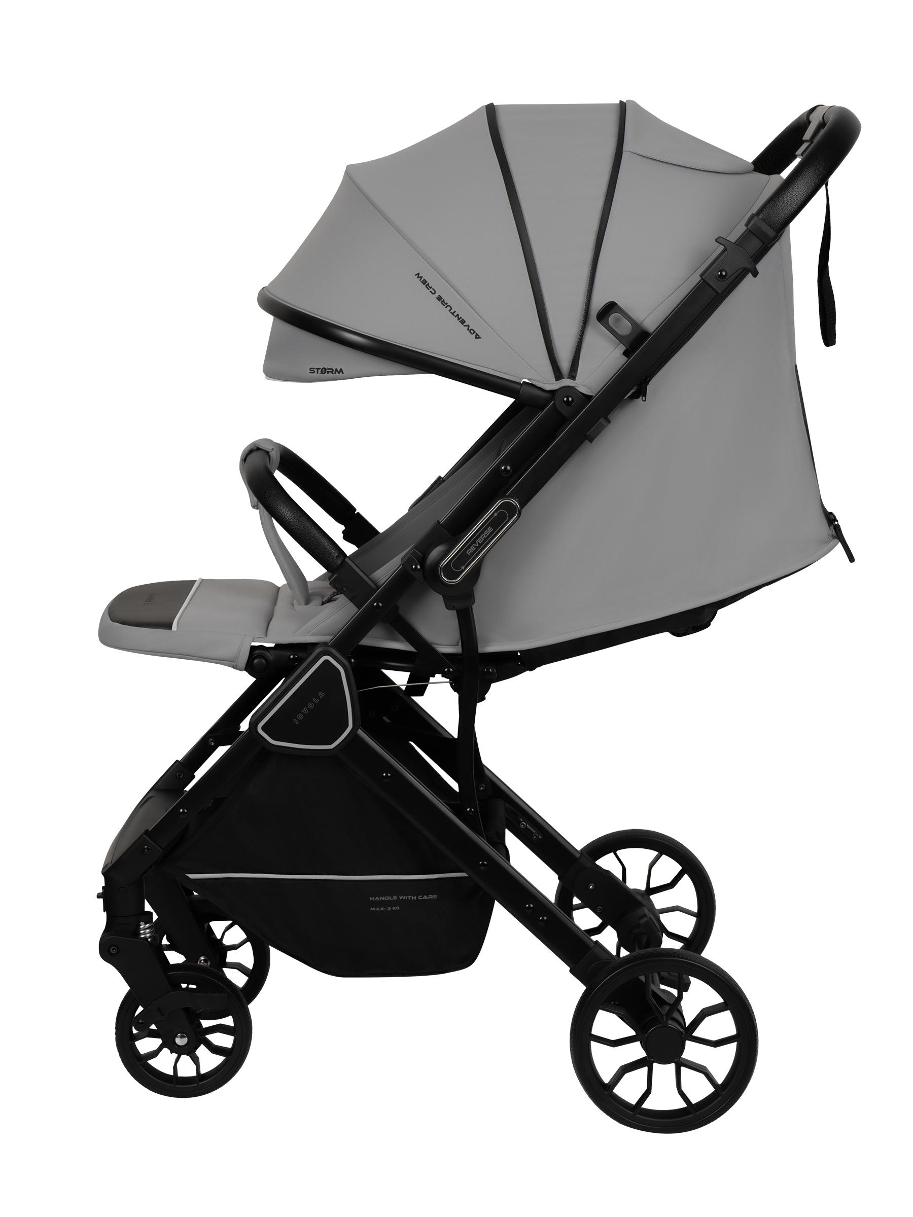 Коляска прогулочная JOVOLA Storm, светло-серый - фото 18