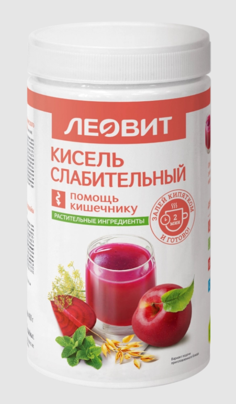 Кисель Слабительный Леовит овсяный натуральный 400 гр. - фото 1