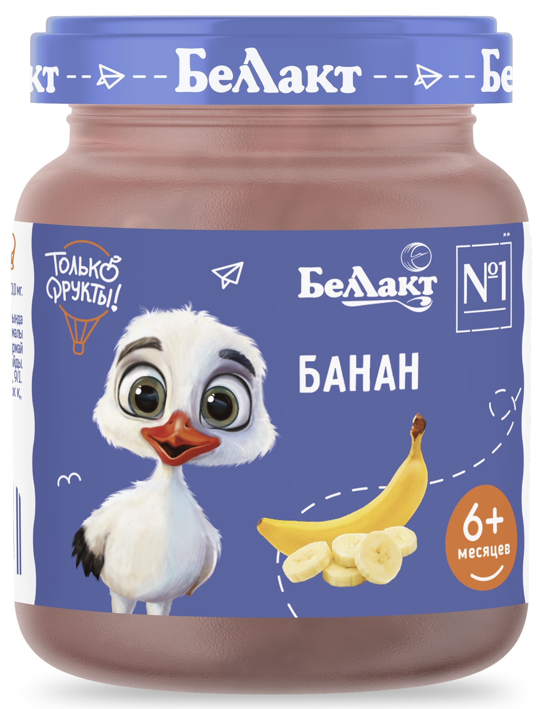 Пюре Беллакт Банан с 6 мес 100 г - фото 1