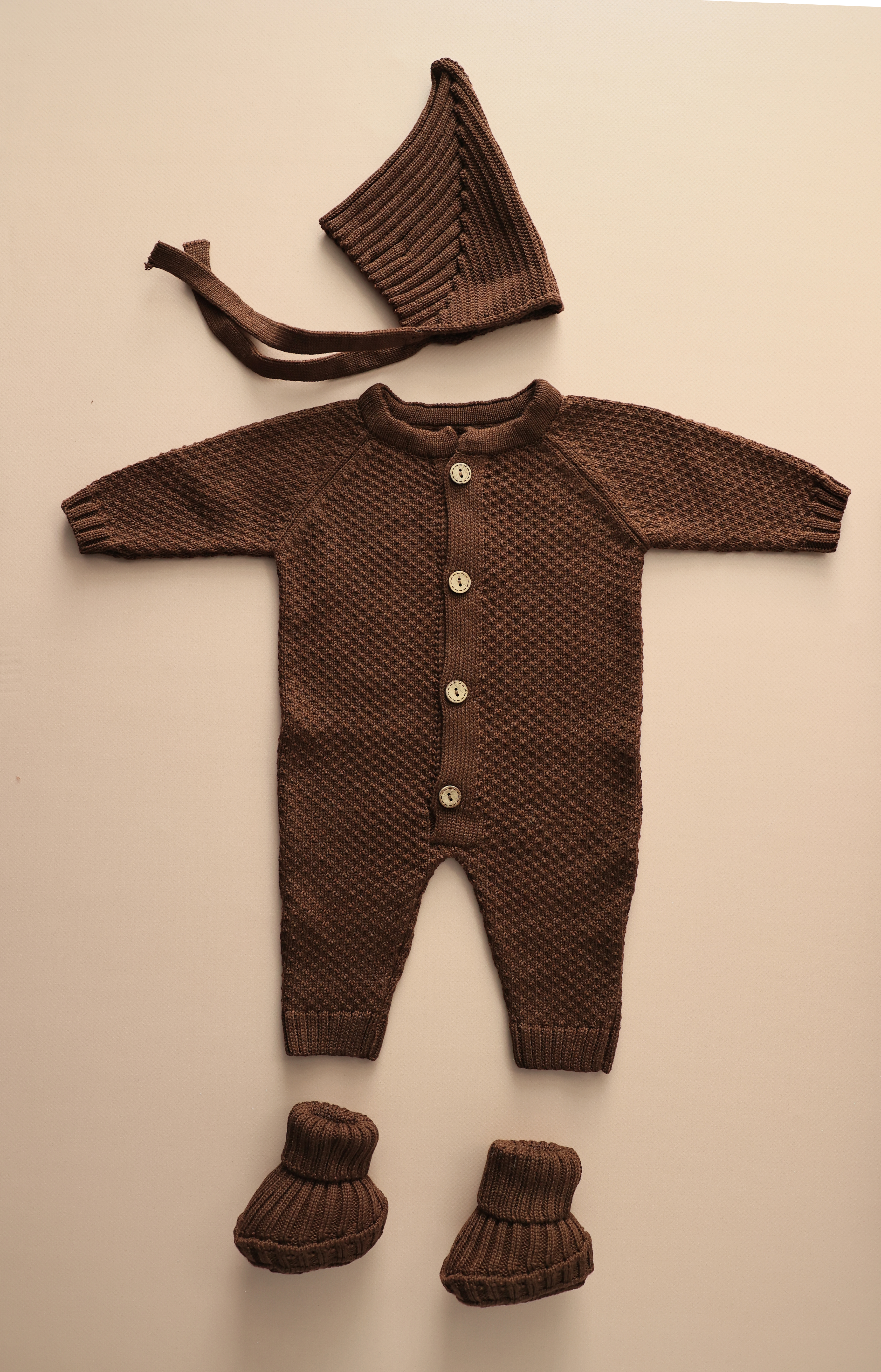 Комплект на выписку Bunnyphant 0369/шоколадный - фото 4