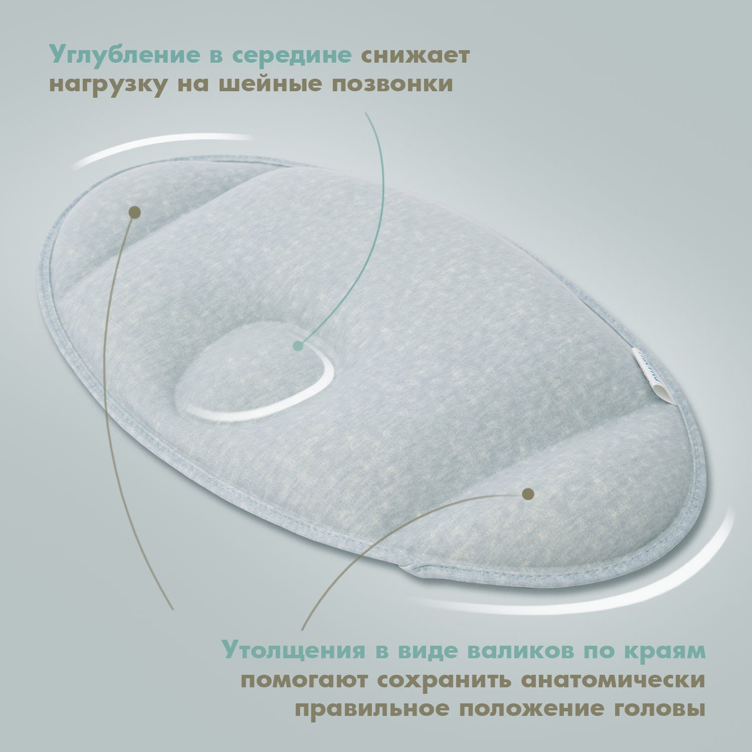 Подушка анатомическая Nuovita 25 x 40 см - фото 4