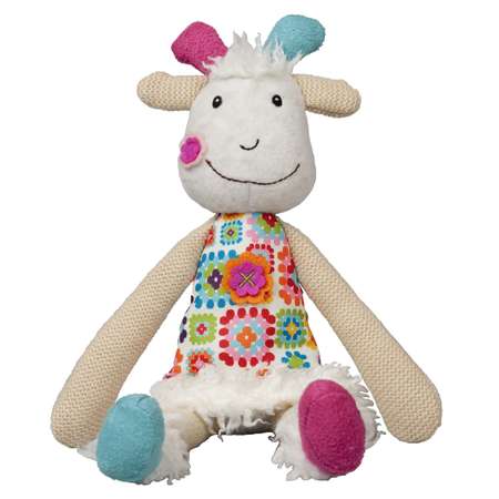 Игрушка мягкая Ebulobo Козочка Жужу С Погремушкой Внутри