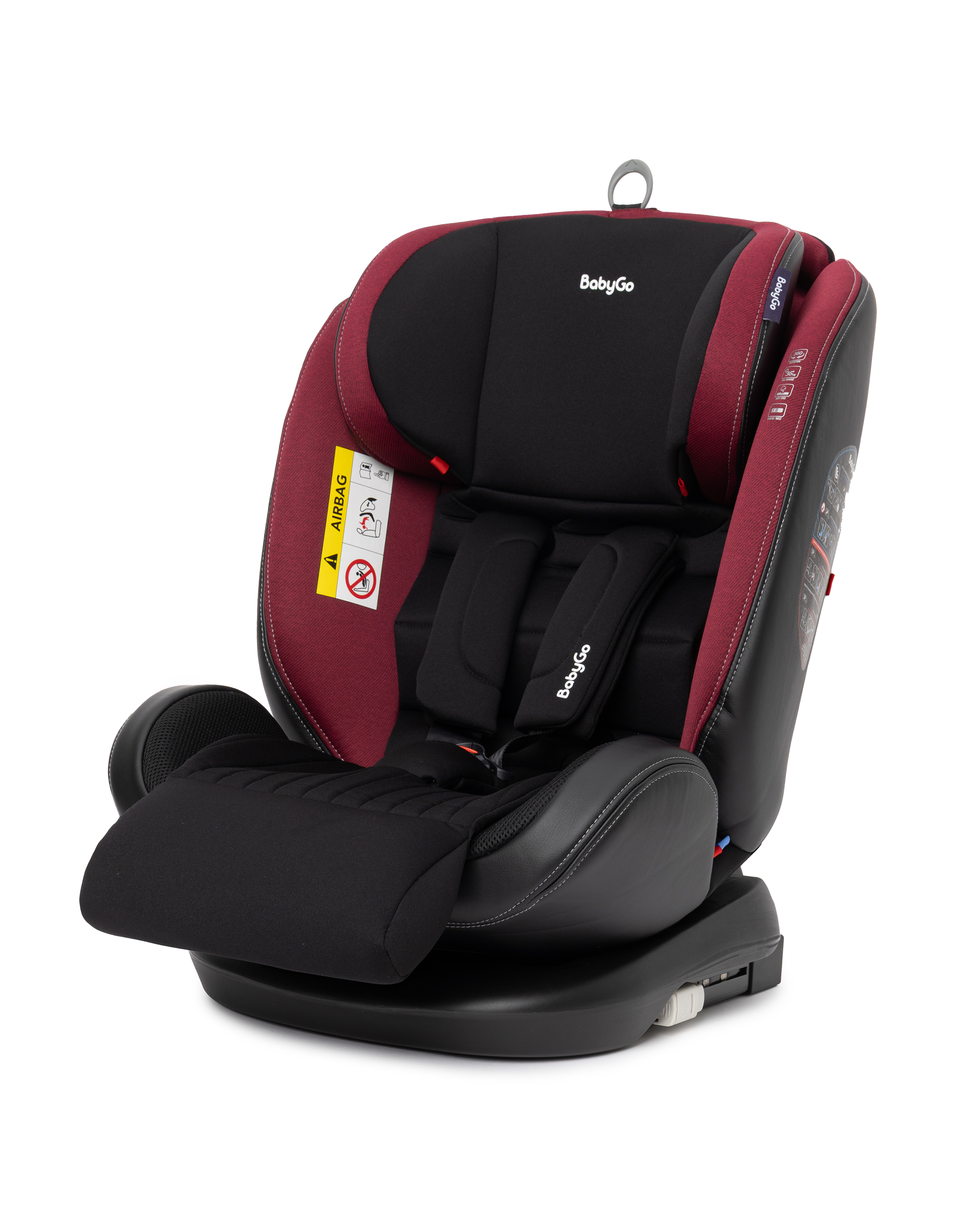 Автокресло BabyGo Multi-Stage New Isofix 0+/1/2/3 (0-36 кг) красный - фото 45